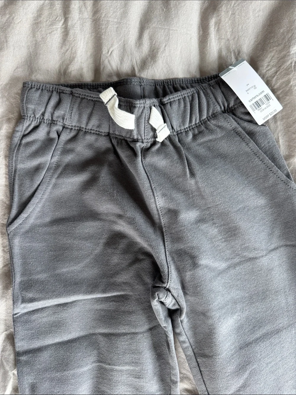 Carter's Gray Elastic Waist Jogger Pants